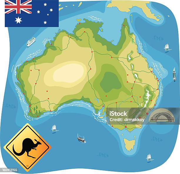 Map Of オーストラリア - 地図のベクターアート素材や画像を多数ご用意 - 地図, クイーンズランド州, オーストラリア