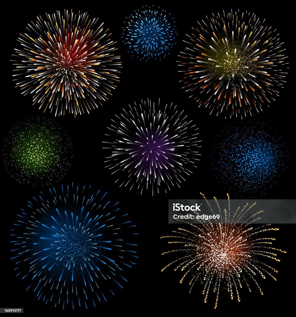 Feux d'artifice - clipart vectoriel de Feu d'artifice libre de droits