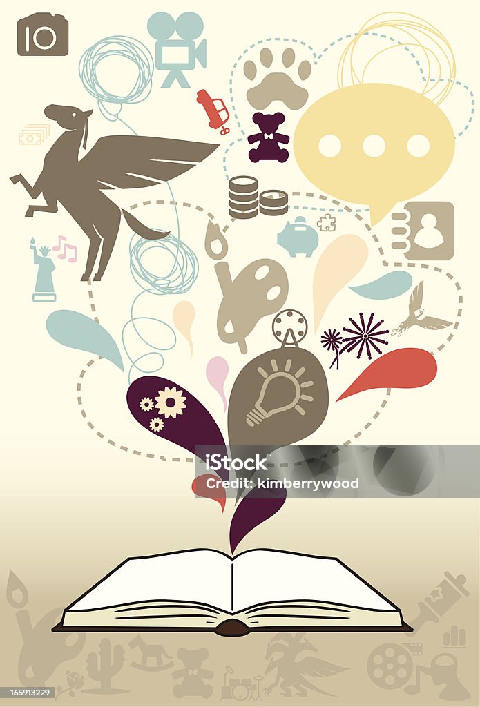 Book Make More Knowledge Vector File of Knowledge from Book Book stock vector