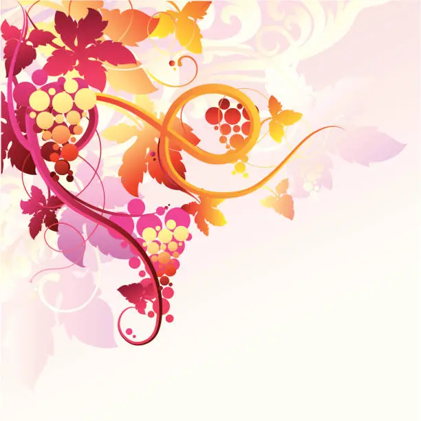 Vector illustration of Vine background