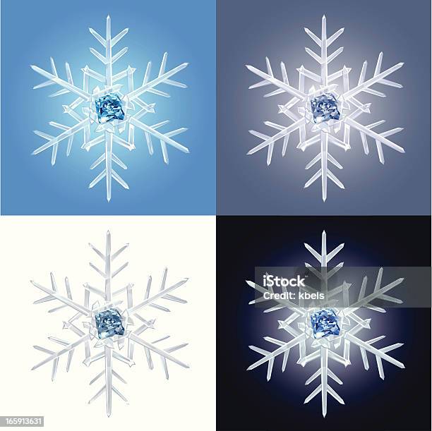 Schneeflocken Stock Vektor Art und mehr Bilder von Blau - Blau, ClipArt, Designelement