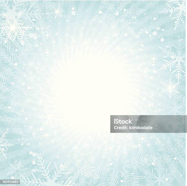 Burst Hintergrund Mit Schneeflocken Stock Vektor Art und mehr Bilder von Beleuchtet - Beleuchtet, Bewegungsunschärfe, Bildeffekt