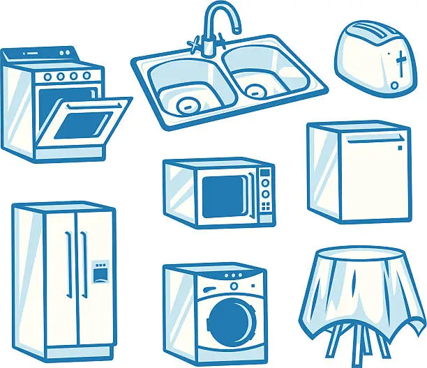 Vector illustration of Appliances