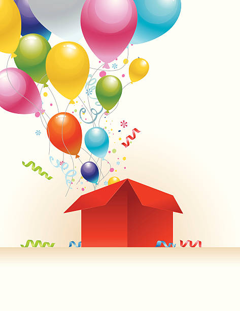 영업중 이뤄보세요 - backgrounds balloon bunch celebration stock illustrations