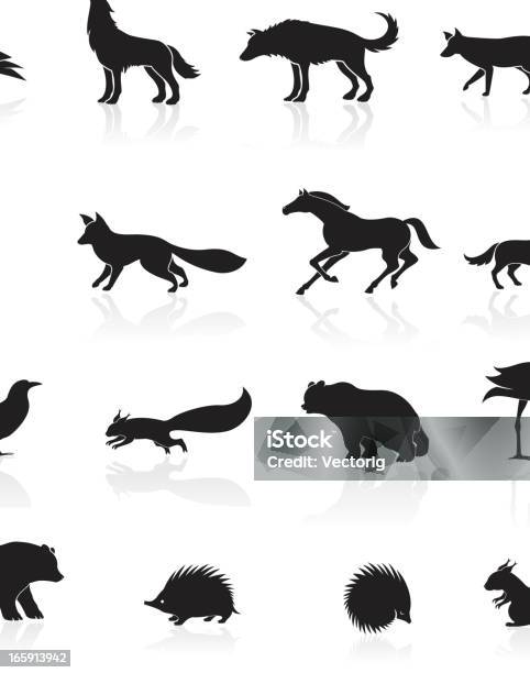 Wild Animals Icon Stock Illustration - Download Image Now - Wolf, Fox, Icon Symbol