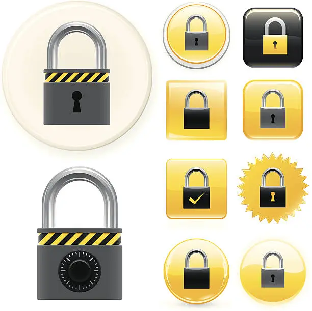 Vector illustration of Padlocks