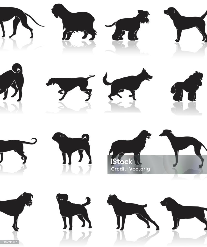 Multiple dog breeds computer icon set Dog Icon Set Dog stock vector