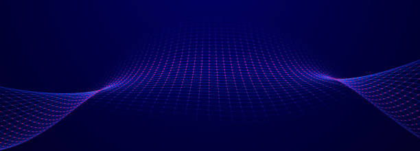 istock Perspective grid of lines and dots. Network or connection. Abstract digital background of points and lines. Glowing plexus. Big data. Abstract technology science background. 3d rendering 1659142873