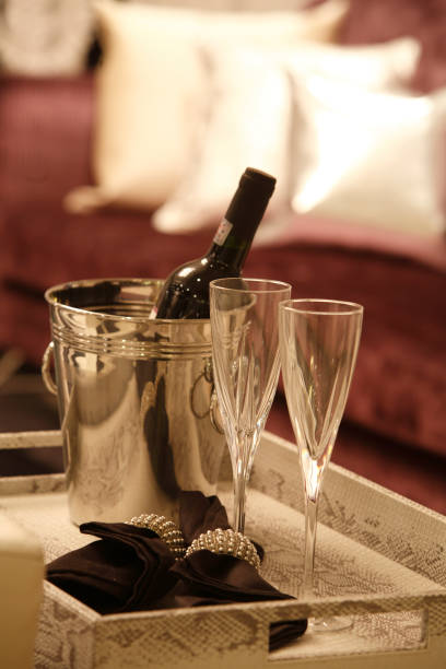istock wine glass on the tray 1659148394