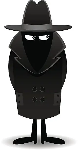 Vector illustration of Men in Black