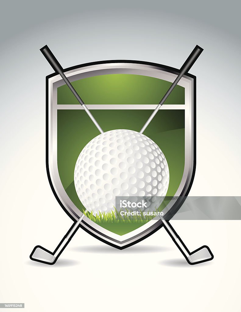 Badge da Golf - arte vettoriale royalty-free di Proteggersi