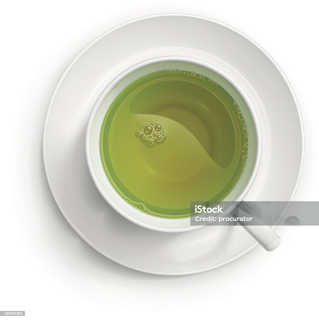 Té verde - arte vectorial de Té verde libre de derechos