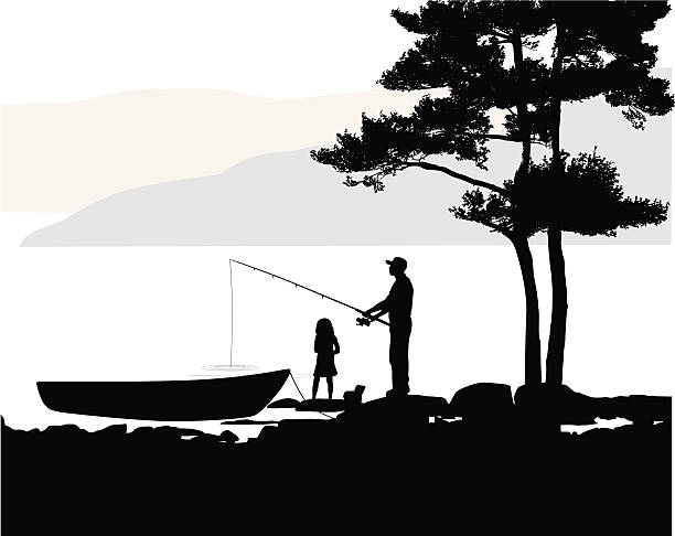 illustrations, cliparts, dessins animés et icônes de fishers - nautical vessel fishing child image