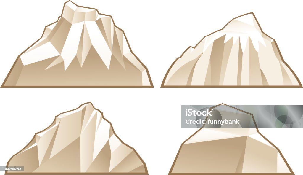 Symboles de montagne - clipart vectoriel de Alpinisme libre de droits