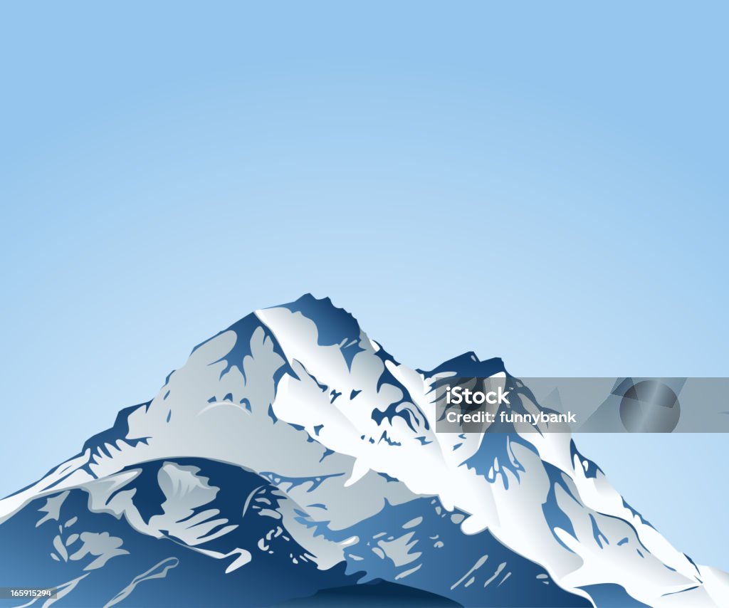Coberto de Neve - Royalty-free Himalaias arte vetorial