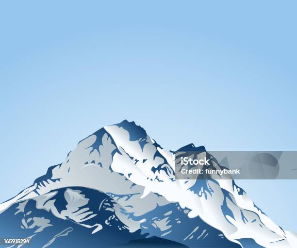 Coberto De Neve - Arte vetorial de stock e mais imagens de Himalaias - Himalaias, Encosta, Rocha