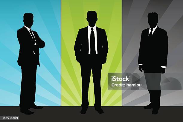 Silhouette Uomo Daffari - Immagini vettoriali stock e altre immagini di Businessman - Businessman, Abbigliamento da lavoro, Abbigliamento da lavoro formale