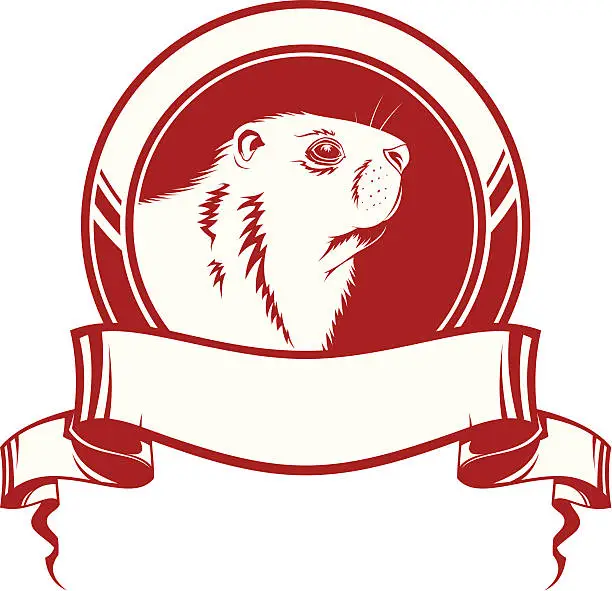 Vector illustration of Marmot symbol