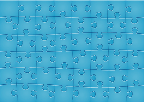 Jigsaw Puzzle Pattern. 48 separate pieces. Additional Zip file contains: .AI(8), PDF and High res JPEG.