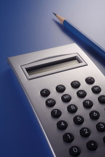 stock image of the calculator