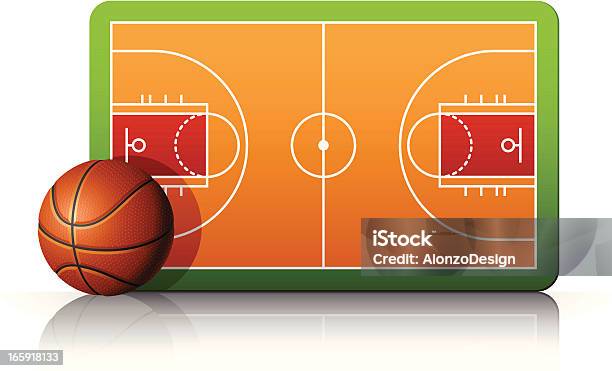 Basketballplatz Stock Vektor Art und mehr Bilder von Basketball - Basketball, Basketball-Spielball, Bildhintergrund