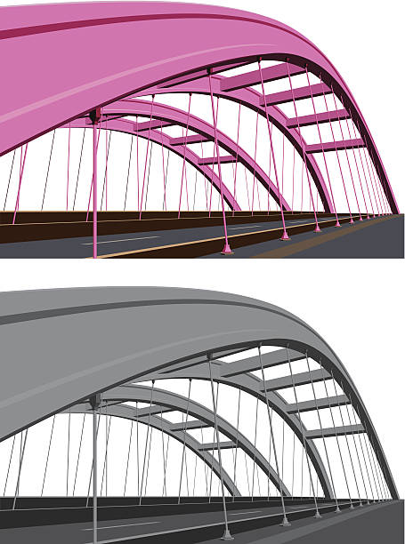 zopfmuster-übernachtungen - cable stayed bridge illustrations stock-grafiken, -clipart, -cartoons und -symbole