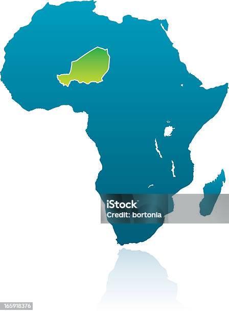 Африканские Страны Нигер — стоковая векторная графика и другие изображения на тему Африка - Африка, Без людей, Белый фон