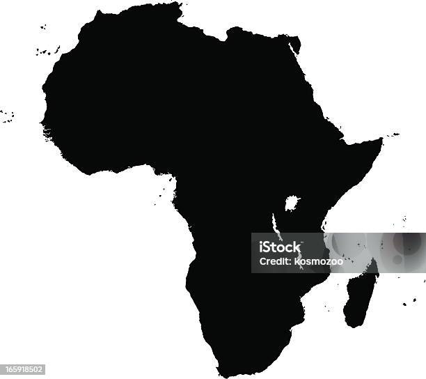 Vetores de A África e mais imagens de Branco - Branco, Contorno, Cor Preta