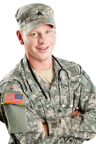 istock American Soldier Series: Young Sergeant against White Background 165918903