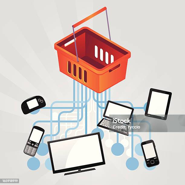 Vetores de Comércio De Tecnologia e mais imagens de Loja - Loja, Vista de Cima, Agenda Eletrônica