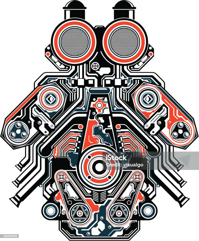 Auto Engine Abstract Engine Stock Illustration - Download Image Now - Engine, Car, Abstract ...