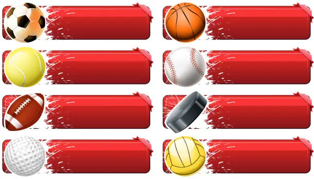 Vector illustration of sport banners