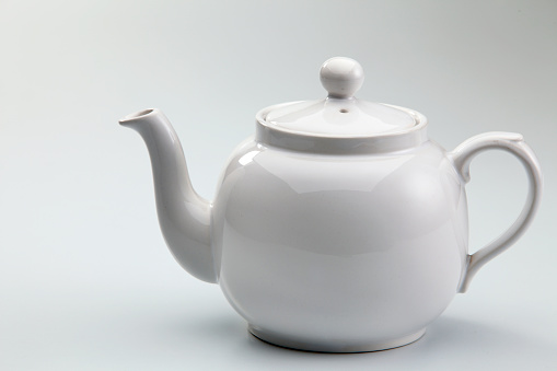 teapot against white background