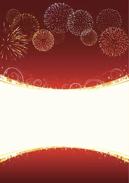 Vector illustration of New Years background