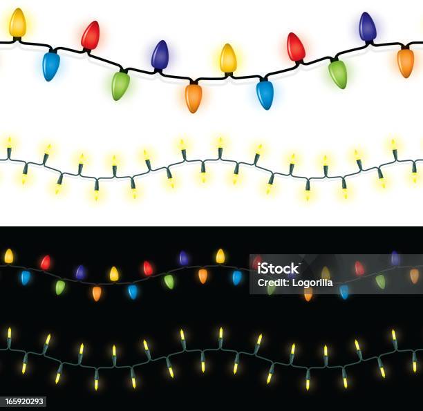 Vetores de Sem Festa De Luzes e mais imagens de Luz de Natal - Luz de Natal, Vector, Cordão