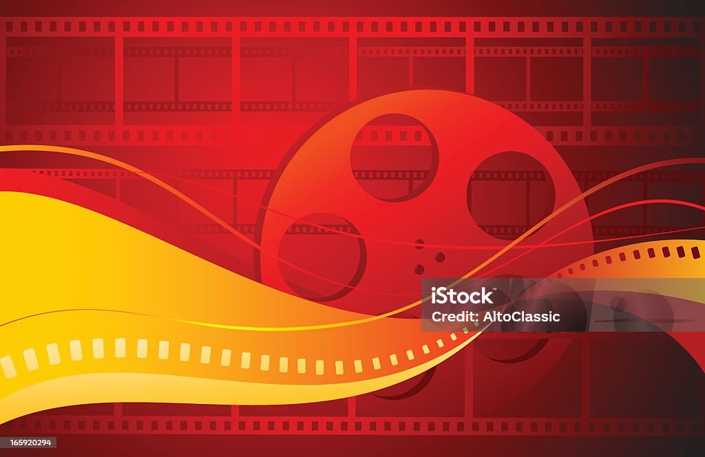 Fond de film - clipart vectoriel de Film cinématographique libre de droits