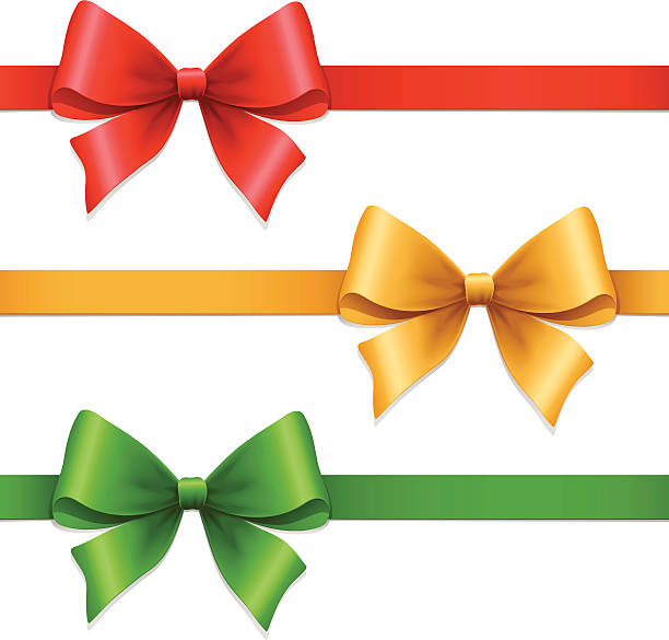 선물 전체적으로 자발적인 기부금으로 운영되는 유니세프는 160개 - red and green bow stock illustrations