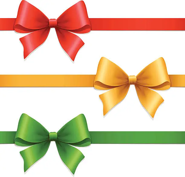Vector illustration of Gift Bows