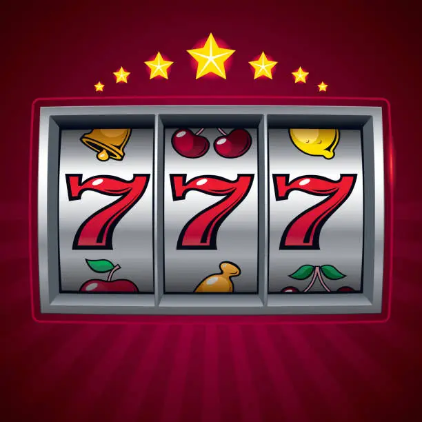 Vector illustration of Slot machine