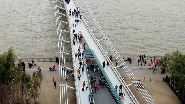 istock The Millennium Bridge, Thames Embankment, London. 1659204772