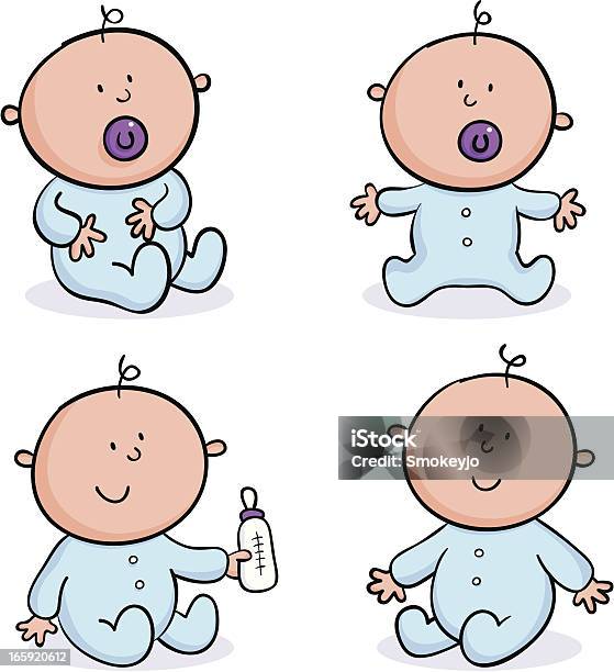4 つの赤ちゃん - ユーモアのベクターアート素材や画像を多数ご用意 - ユーモア, 赤ちゃん, 1人