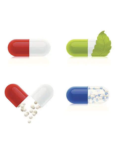 Vector illustration of Pills