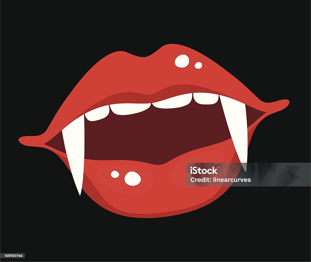 Sexy femme vampire bouche - clipart vectoriel de Adulte libre de droits