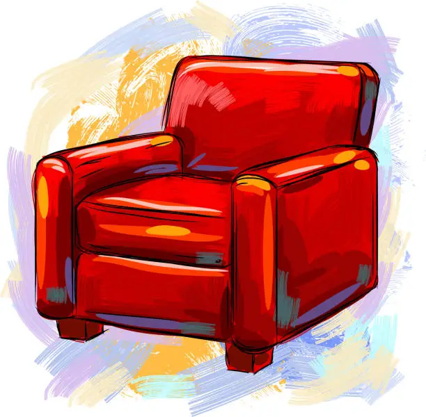 Vector illustration of Easy Chair