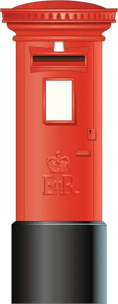 Vector illustration of Post box