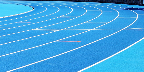 Curve of an athletics track