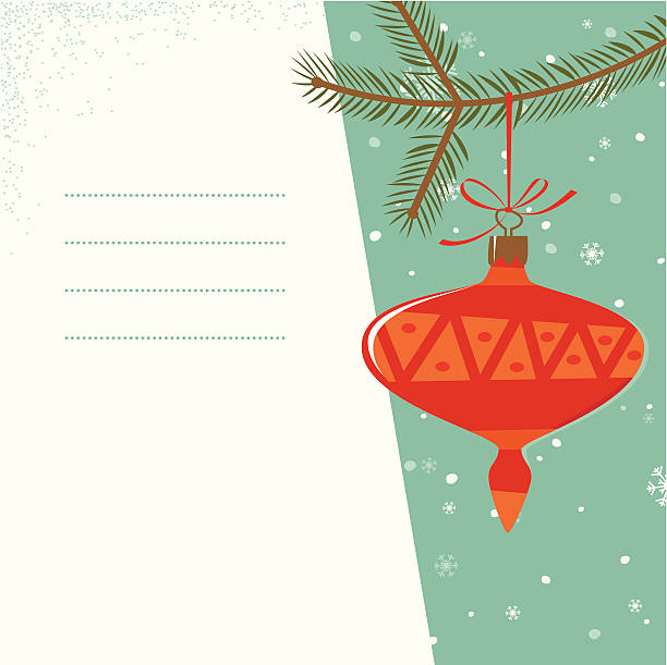 Sapin avec décorations de Noël - Illustration vectorielle