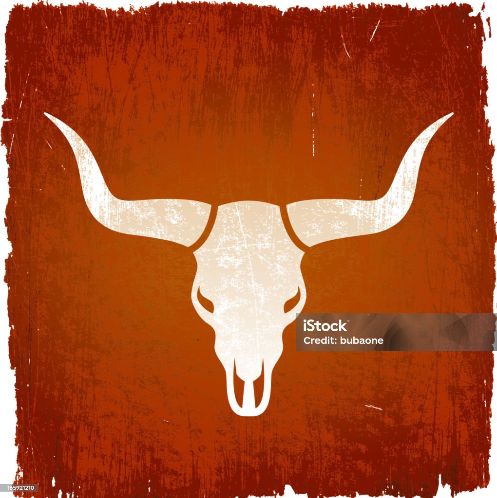 Texas Longhorn byka w Wektor tła na licencji royalty free - Grafika wektorowa royalty-free (Bydło rasy Texas Longhorn)