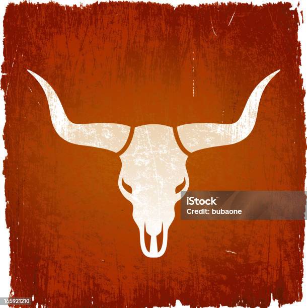 Texas Longhorn Byka W Wektor Tła Na Licencji Royalty Free - Stockowe grafiki wektorowe i więcej obrazów Bydło rasy Texas Longhorn