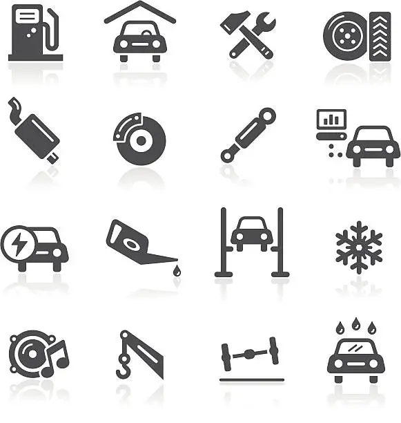 Vector illustration of Car Service Icons